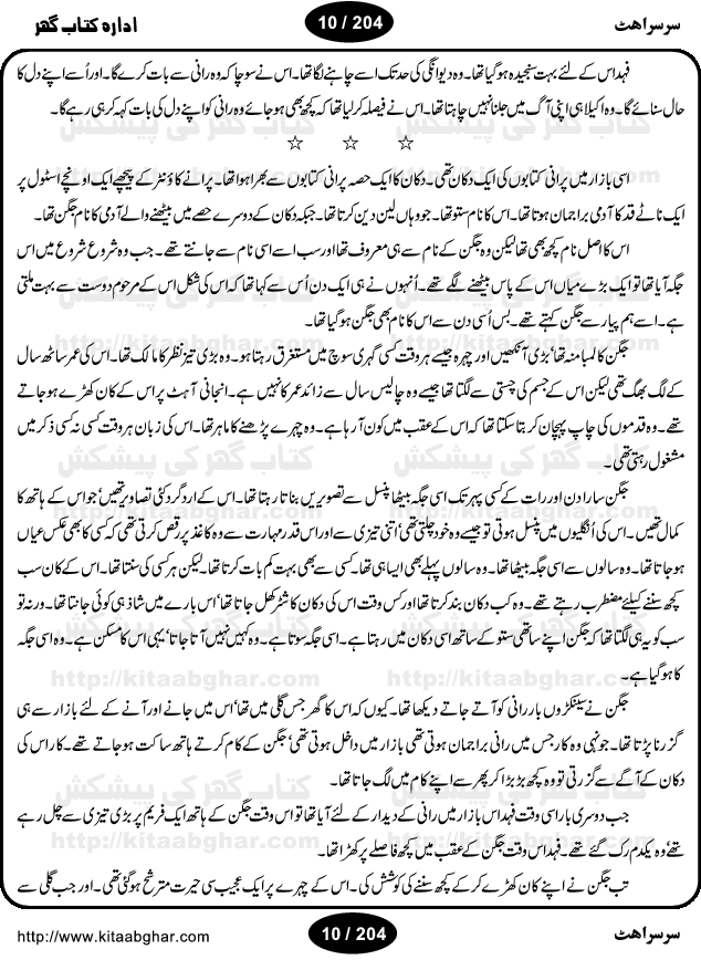 Sarsarahat (Rustle, Hiss) By Farooq Anjum is an Action Adventure Suspense Thriller Spine Chilling Horror Novel and Mystry Story based on Voodoo, Black Magic, Darkside Creatures, Evil Forces and Human Courage and Wisdom. The story revolves around some flaws of human nature that is greed, interest, rage, revenge and cruelty and how man can go to any lower level of humanity in chase of his dreams. The story is about a beautiful girl who wanted to rule and dominate the world and people around her. This dream lead her to the black magic practitioners and witches. The girl was so important for evil forces, two magicians fought till death for her. Farooq Anjum is an experienced writer and writing in almost all famous digests and magazines for years, like Akhbar-e-Jahan, Dar Digest, Fiction Digest etc. He also has written TV Drama Serials for PTV and countless dramas for Radio.